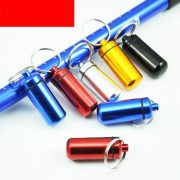 Outdoor Round Aluminum Alloy Medicine Bottle Metal Keychain Lanyard Earplug Packaging Can Waterproof Sealed Custom Metal Medal Badge - Image 2