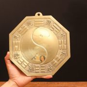 Custom Metal Medal Badge Yellow Bronze Eight Trigrams Mirror Relief Concave Convex Tai Yang Yang Fish Decorative Hanging Ornament - Image 5