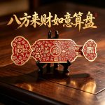 百财如意黄铜浮雕来财如意摆件工艺品家居客厅办公室桌面装饰礼品
