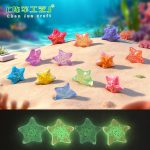 Creative Customizable Decorative Ornaments Night Glow Colorful Sea Star Aquarium Underwater Scene DIY Decoration Accessories