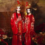 New Year Opening Ceremony Cosplay Costume Adult Stage Performance Hanfu Round Neck Robe Men Women Full Set Delivery