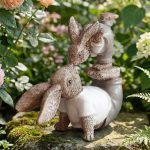 Retro Creative Resin Craft Easter Rabbit Decoration Customizable Ornament for Parent-Child Activity Shopping Mall Display