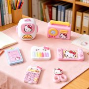粉系Kitty 猫仿真书包文具树脂配件 奶油胶手工 diy 饰品装饰材料 - Image 4