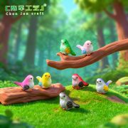 Customizable Decorative Resin Ornament Cute Cartoon Bird Figurine for Miniature Landscape Succulent Garden Animal Resin Craft - Image 3