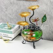 Desktop Fish Tank Water Flowing Fountain Ornament Attracting Wealth Home Living Room Office Decorative Craft Small Landscape - Image 2