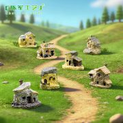 Zakka Love Sea Customizable Decorative Resin Ornament Miniature House Villa Stylish Home Decor Accessories - Image 2
