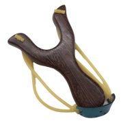 Red Lotus Wood Chicken Wing Slingshot Children's Retro Toy Outdoor Leisure Entertainment Wooden Craft Wholesale