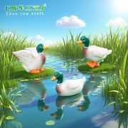 Creative Miniature Duck Figurine Customizable Decorative Ornament for Gardening Landscape DIY Decoration Eco-Friendly Resin Craft - Image 2