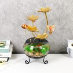 开业送礼简约玻璃鱼缸流水摆件招财循环流水喷泉摆件玄关客厅摆件