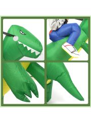Inflatable Dinosaur Suit for Children Adults Halloween Costume Cartoon Performance Outfit Dinosaur Rider for Stage Show - Image 5