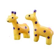 Customizable Decorative Ornaments Cute Cartoon Version Yellow Tailed Deer Bonsai Landscape DIY Assembly Resin Crafts - Image 6