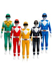 Halloween Dinosaur Team Cosplay Suit Adult Stage Performance Costume White Tiger Jumpsuit Children's Clothes Tight Body Suit - Image 5