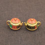 New Mini Creative Desktop Mahjong Set Metal Craftsmanship Decorative Display Custom Metal Medal Badge Twelve Zodiacs Design