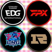 Custom Metal Medal Badge LOL S11 LPL Team Iron Emblem 58mm Various Popular Esports Teams Available In Stock