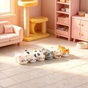 Cartoon Cute Customizable Decorative Ornament Small Cat Figurine Animal Toy Desktop Decoration Resin Craft Accessory - Image 2