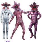 Adult Stage Performance Costume White Zombie Dance Party Halloween Outfit Cosplay Stranger Things Bioluminescent Flower Transformation