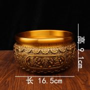 Bronze Good Luck Wealth Attraction Bowl Decorative Item For Living Room Shop Opening Custom Metal Medal Badge Gift - Image 4