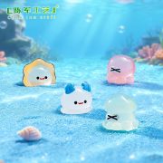 Customizable Decorative Ornaments Cute Micro Landscape Jellyfish Octopus Small Animal Figurines Aquarium Ocean Scenery DIY Accessories - Image 2
