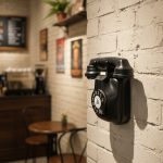 Customizable Decorative Resin Ornament American Style Small Bar Wall Decoration Retro Phone Background For Clothing Store