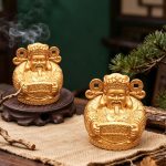 New Dragon Pattern Wealth God Desktop Decoration Metal Craftwork for Home Living Room Shop Office Business Prosperity Decoration