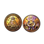 Cross-Border Lucky Coin God's Eye Hopeful Wealth VU Color Printed Hard Coins Custom Metal Medal Badge Gift - Image 5