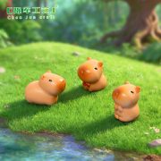 Customizable Decorative Ornaments Cute Capybara Garden Miniature Scene DIY Landscape Decoration Resin Craft Hanging Accessories - Image 2