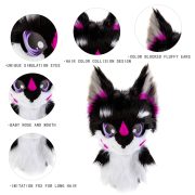 Custom Mascot Costume Furry Dog Mask Plush Animal Headwear for Dog Breed Enthusiasts Popular on Amazon Etsy - Image 2