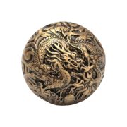 Bronze Dragon And Phoenix Handball Wenhua Health Ball Walnut Model Small Handball Handle Piece Bronze Trinket Custom Metal Medal Badge - Image 5