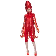 High-Quality Red Octopus Women's Stage Costume for Halloween Cosplay Ocean Party Quirky Squid Performance Outfit - Image 3