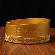 Gold Sand Color High-End Creative Ashtray Office Living Room Horse Year Success Alloy Ornaments Premium Metal Crafts