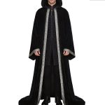 Halloween Performance Costume Death God Godfather Cosplay Cloak 4 Colors Printed Edge Gold Velvet Robe Adult Stage Performance Wardrobe