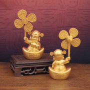 2026 Year Office Decorative Wealth God Figure Custom Metal Medal Badge Home Living Room Decoration Prosperity Offering Piece - Image 3