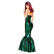 2017 Adult Halloween Costume Mermaid Princess Dress Sexy Bustier Gown Stage Performance Outfit One Size Fits Most Women - Image 3