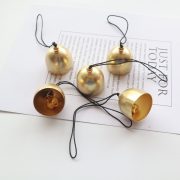 Mini DIY Metal Wind Chimes Bronze Material Accessories Anti-Theft Bell Christmas Decorations Hanging Ornaments Custom Metal Medal Badge - Image 3