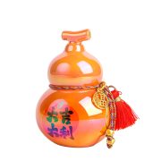 Creative Colorful Seven-Color Lucky Gourd Car Decoration Office Desktop Ornament Customizable Resin Craft Temple Souvenir - Image 5