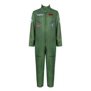 Military Green Pilot Uniform Adult Stage Performance Costume Halloween Party Bar Event Children's Bold Ambition Cosplay Suit