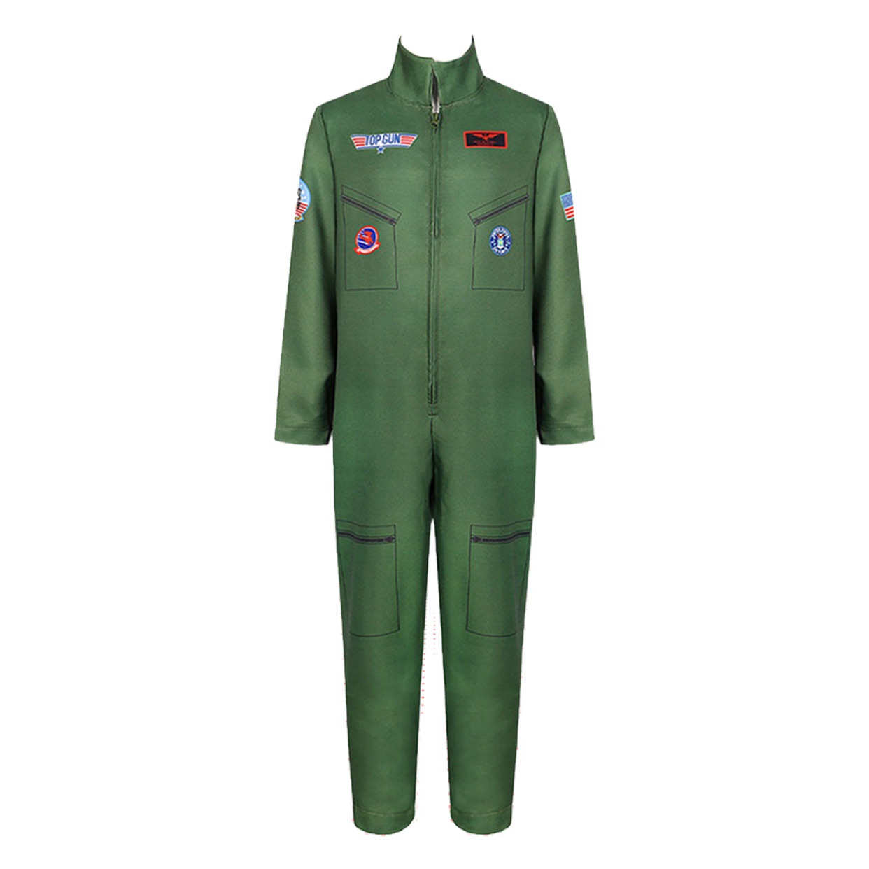 O1CN012f2fdw1Bs2uxlg3yt_0-0-cib.jpg Military Green Pilot Uniform Adult Stage Performance Costume Halloween Party Bar Event Children's Bold Ambition Cosplay Suit - Image 1