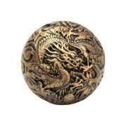 Bronze Dragon And Phoenix Handball Wenhua Health Ball Walnut Model Small Handball Handle Piece Bronze Trinket Custom Metal Medal Badge - Image 5