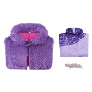 Zootopia Shenqi Yang Cosplay Costume Adult Stage Performance Purple Fur Collar Women Singer Halloween Show Suit - Image 3