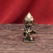 Bronze Ice Shot Harvester Aiyei LOL Collectible Figurine Creative Vintage Desktop Decoration Tea Pet Handcrafted Artwork - Image 3