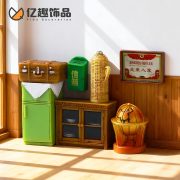 Retro Creative Radio Old Leather Case Eighties Furniture Diy Dollhouse Decorative Accessories Desktop Miniature Ornaments - Image 3