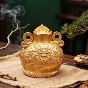 New Dragon Pattern Wealth God Desktop Decoration Metal Craftwork for Home Living Room Shop Office Business Prosperity Decoration - Image 4