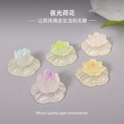 Customizable Decorative Resin Ornament Micro Landscape Garden Design Lotus Flower Aquarium Small DIY Craft Decor Accessories - Image 2