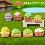 Customizable Decorative Resin Ornament Miniature Garden Landscape Home Desktop DIY Craft Flower Accents Customized Design