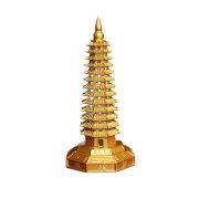 八卦文昌塔摆件黄铜宝塔13层文昌塔十三层文昌塔书房金属工艺品 - Image 5