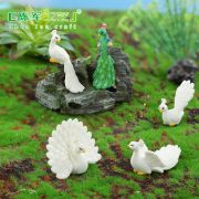 Customizable Decorative Resin Ornament Peacock Realistic Cartoon Miniature Landscape Figurine Creative Accessory - Image 3