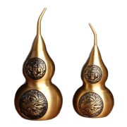 黄铜葫芦创意凤凰九紫离火家居铜器摆件八卦葫芦金属工艺品批发 - Image 5