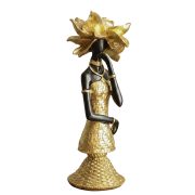 Retro African Elegant Goddess Figure Decorative Ornament Customizable Resin Craftwork for TV Cabinet Desktop Decoration - Image 5