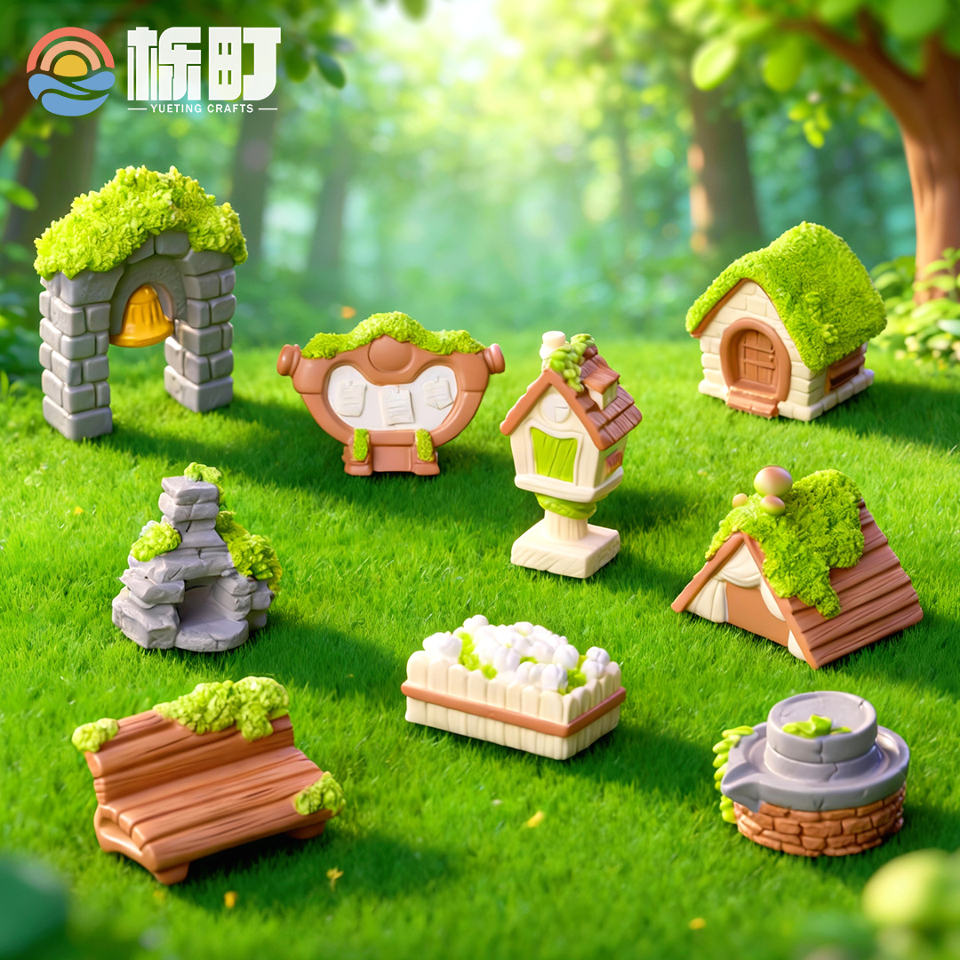 O1CN0137idHV2Amj4q9Sayj_2214100418246-0-cib.jpg Creative Healing Miniature Forest DIY Gardening Decoration Customizable Decorative Ornaments Tabletop Accessories Resin Crafts - Image 1