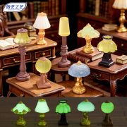 European Style Retro Miniature Resin Table Lamp Decorative Ornaments Customizable Microscopic Landscape Design Accessories - Image 3